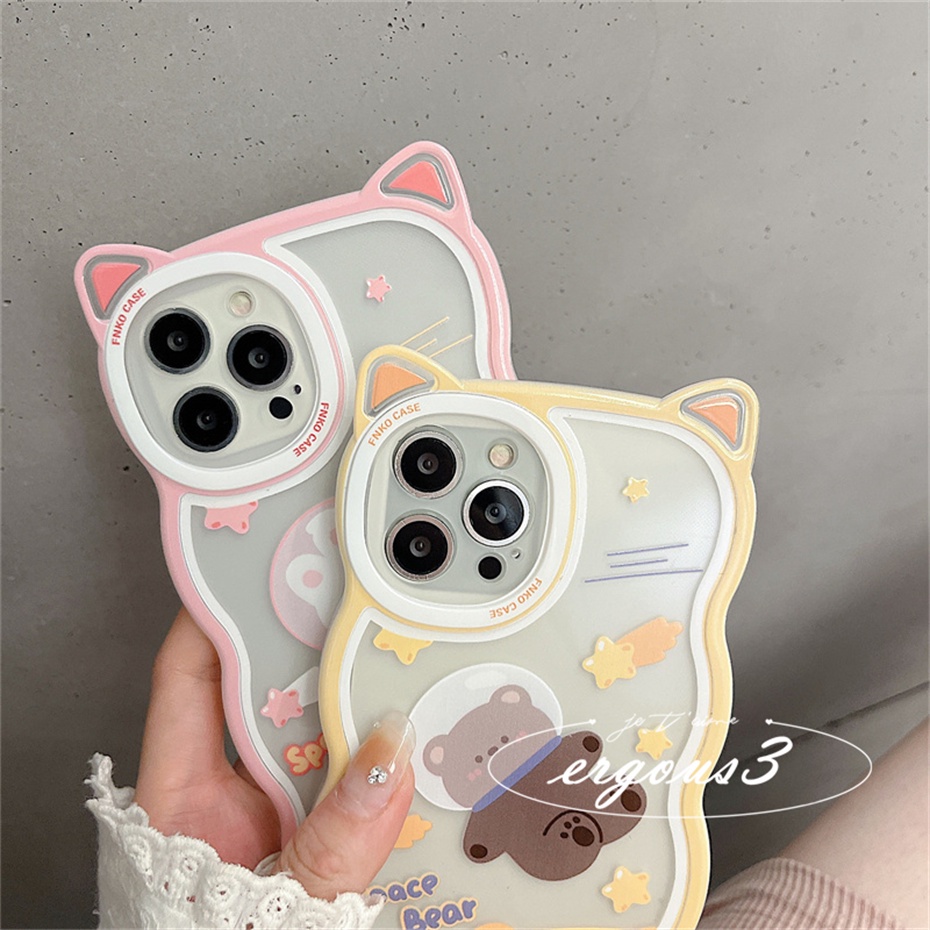 🌈Cat Ear🎁Ốp Điện Thoại Mềm Hình Tai Mèo / Phi Hành Gia / Thỏ Cho iPhone 14 13 12 11 Pro Max SE2020 X XR Xs Max 7 8 6 6s Plus