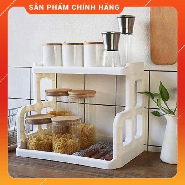 Kệ Gia Vị Nhà Bếp 2 Tầng Tiện Dụng