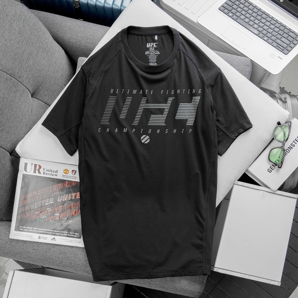 Áo tập training UFC-Đen