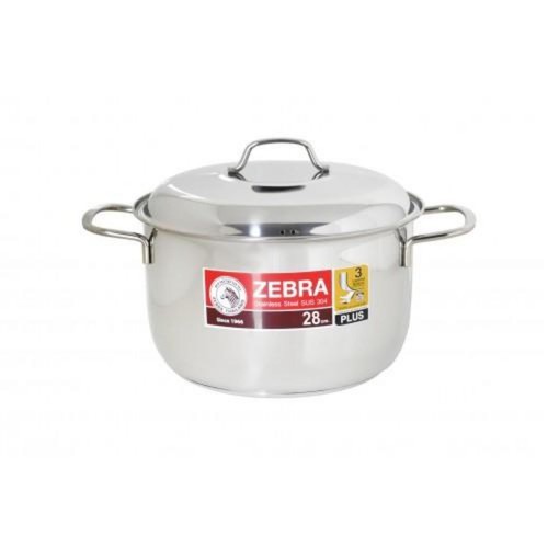 Nồi inox 304 Zebra 3 đáy Extreme Infinity18cm -Nắp kính -2,5 L_162295