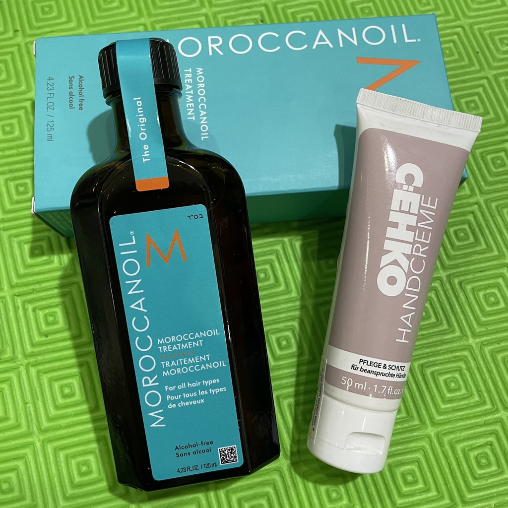 Chính hãng  Combo Tinh dầu Moroccanoil dưỡng tóc 125ml và Kem dưỡng da tay 75ml