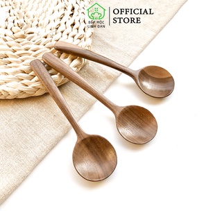 Muỗng Gỗ Óc Chó Decor/Xúc Đồ Khô HAHANCO [CTL528] Size 13cm (01 Chiếc)
