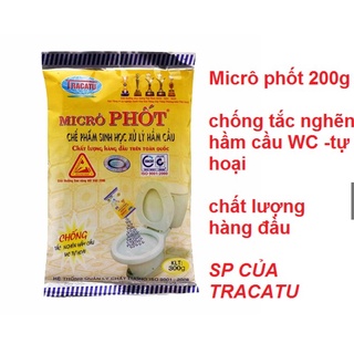 Men xử lý bể phốt microphot 200g, an toàn, không dộc hại