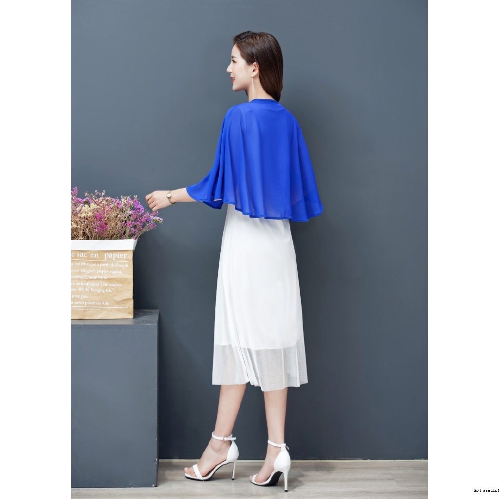 Áo Choàng Ngắn Vải Voan Màu Đen Dễ Phối Đồ Thời Trang Mùa Hè 2020 Cho Nữ | BigBuy360 - bigbuy360.vn