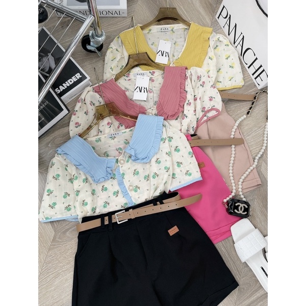 [ 𝐅𝐑𝐄𝐄 𝐒𝐇𝐈𝐏 ] SÉT HOA MIX QUẦN SOOC KÈM ĐAI 3 MÓN HÀNG ĐẸP LẮM Ạ