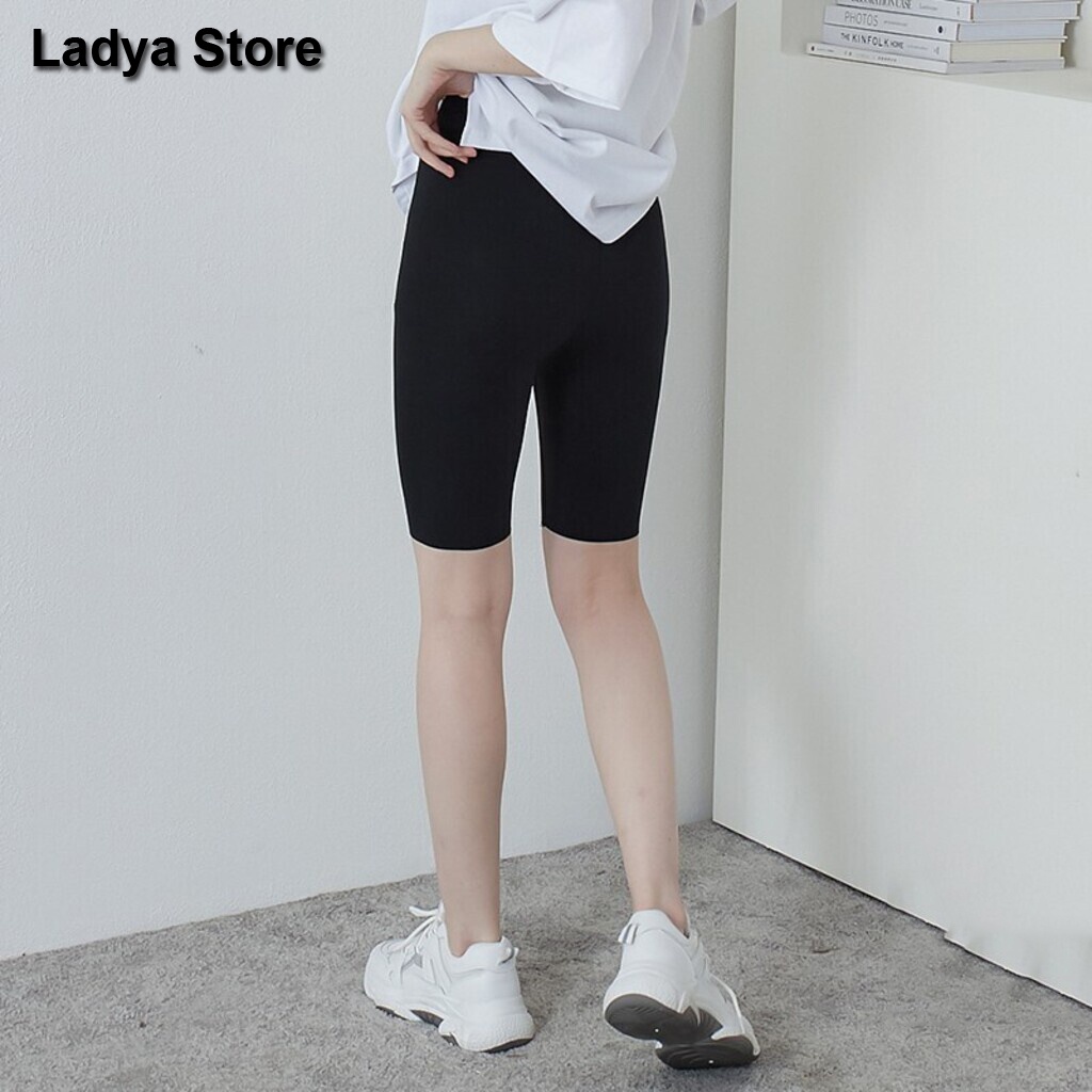 Quần legging ngố lửng nữ thun cao cấp chất liệu loại 1 nâng mông LADYA STORE