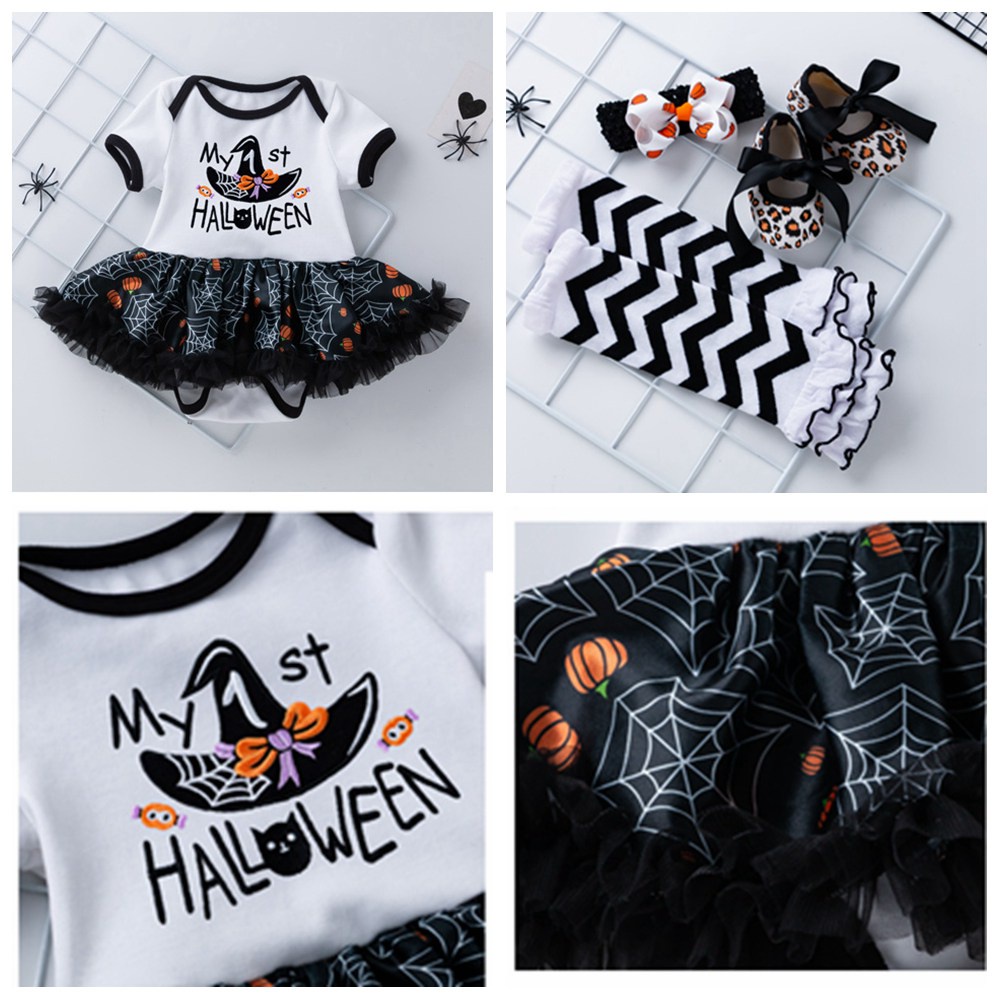 Set Đồ 4 Món Hóa Trang Halloween Dễ Thương Cho Bé