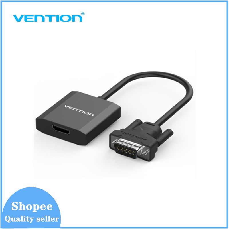 Đầu chuyển VGA sang HDMI hỗ trợ cổng âm thanh 3.5mm tiện lợi