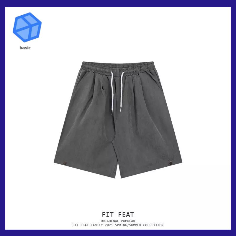 Quần Short Thể Thao Dáng Rộng Phong Cách BF Đơn Giản Mùa Hè Nhật Bản Cho Nam Và Nữ