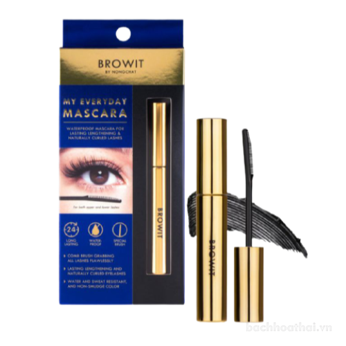 Chuốt mascara Thái BROWIT My Everyday Mascara #Endless Night 5.5g by Nong Chat