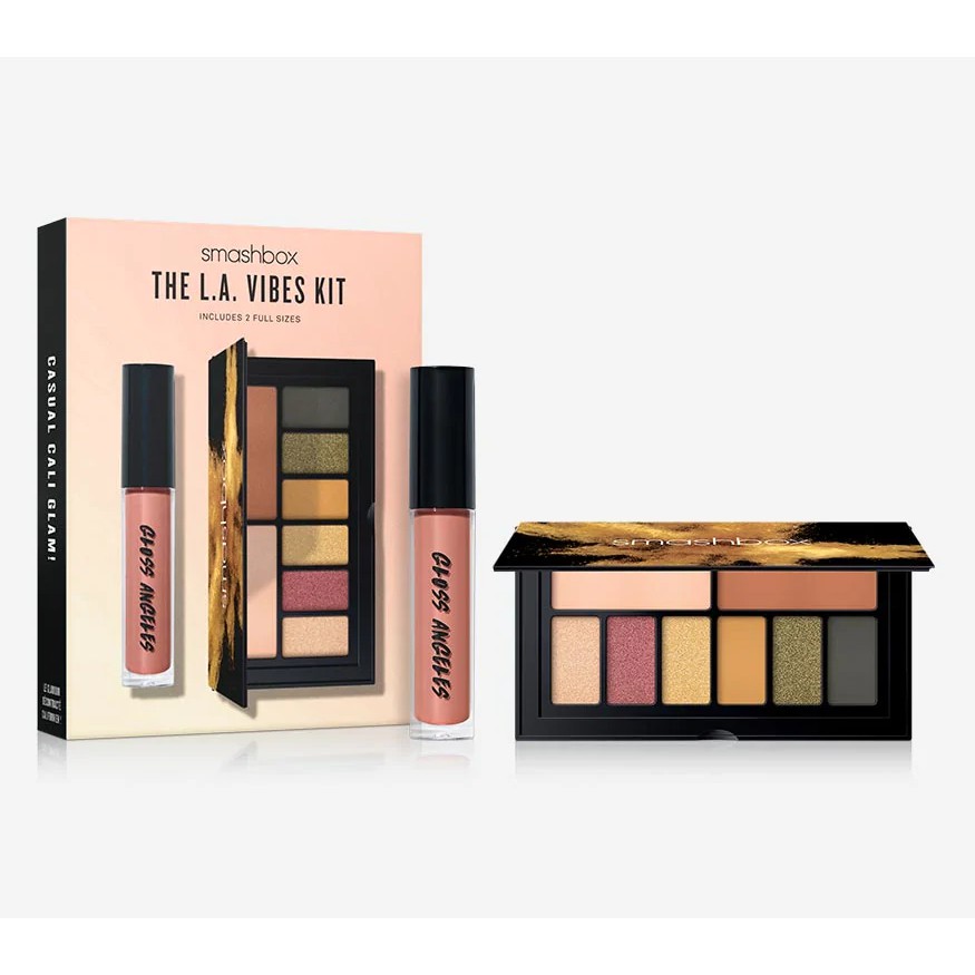 Smashbox Bộ Kit Trang Điểm 2 Món Son Và Phấn Mắt The L.A Vibes Kit Full SIZE