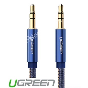 Dây cáp Audio 3.5mm to 3.5mm Chính Hãng Ugreen 40402 (dài 1 met, đầu mạ vàng) Cao Cấp