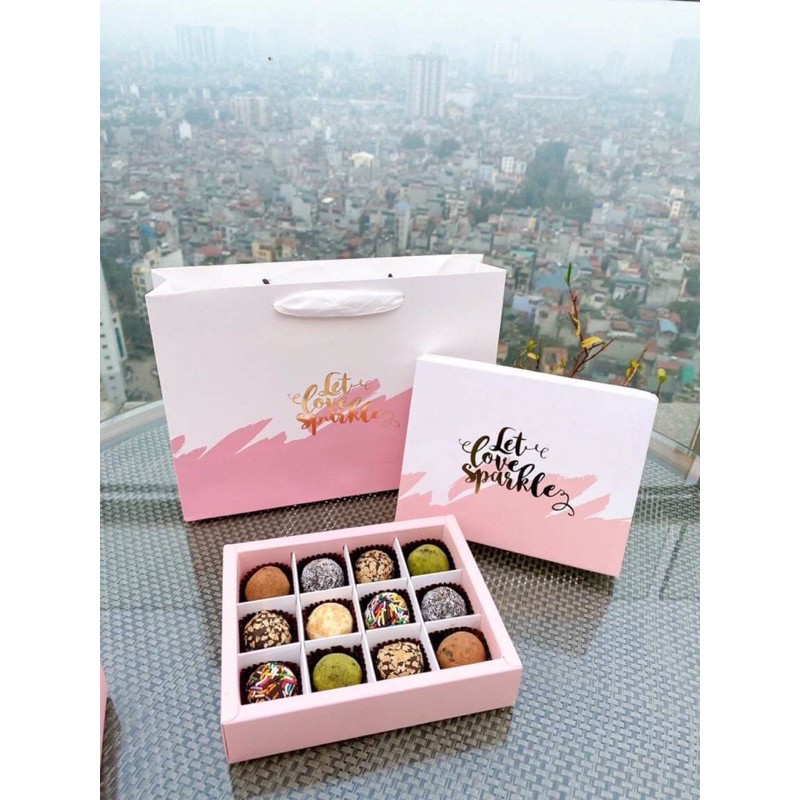 Socola Valentine, Socola tươi Truffle 12v 12 viên cao cấp