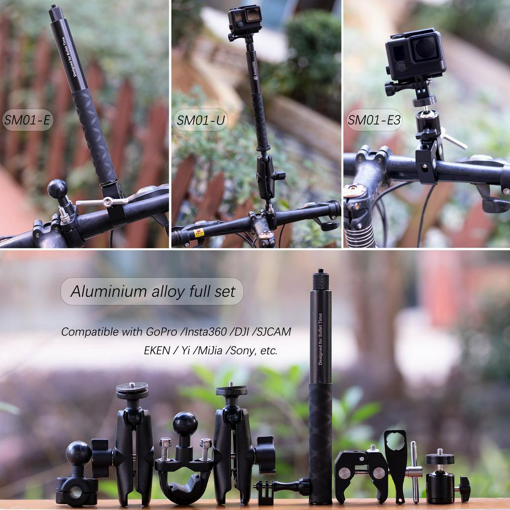 Giá Đỡ Gắn Tay Lái Xe Đạp / Mô Tô Cho GoPro Max 9 Insta360 One R / X2 / X3