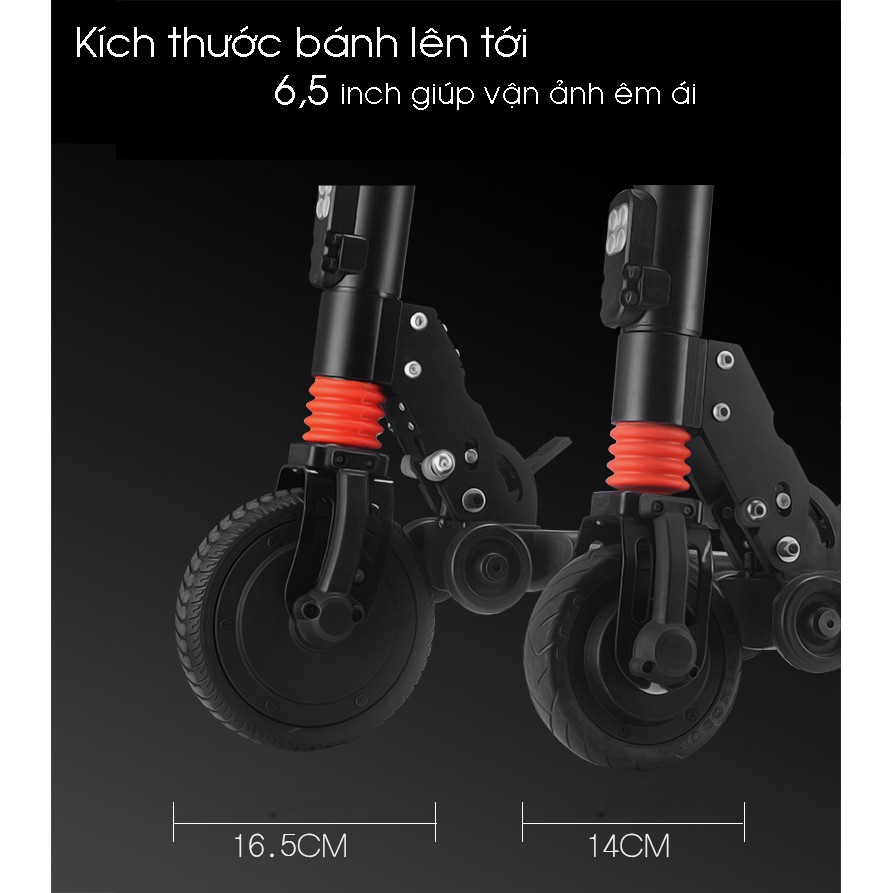 Xe Scooter điện xếp gọn S8 không yên