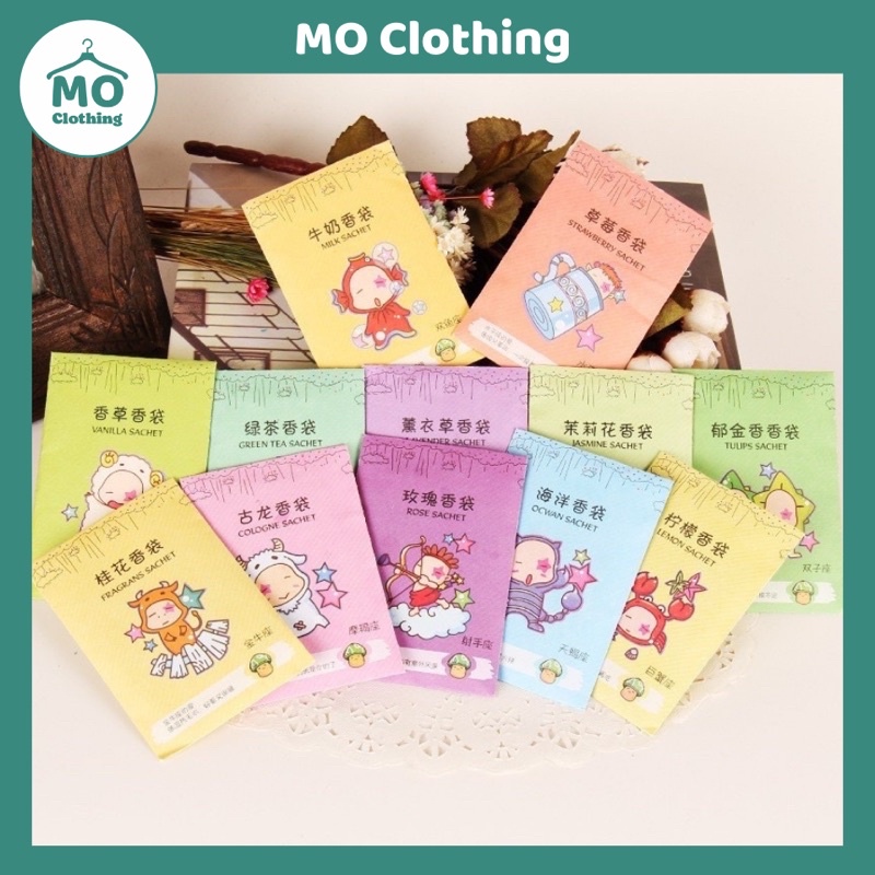 (HOT 1K) túi thơm mini 12 cung hoàng đạo, chống ẩm mốc tủ quần áo, giày dép