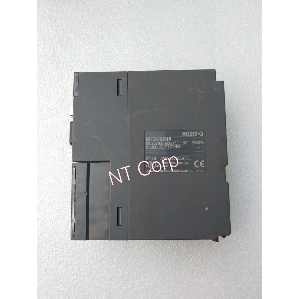 Module truyền thông RS-232/RS-422/485 Mitsubishi QJ71C24N, mở rộng cho PLC Q, hàng used Nhật Bản