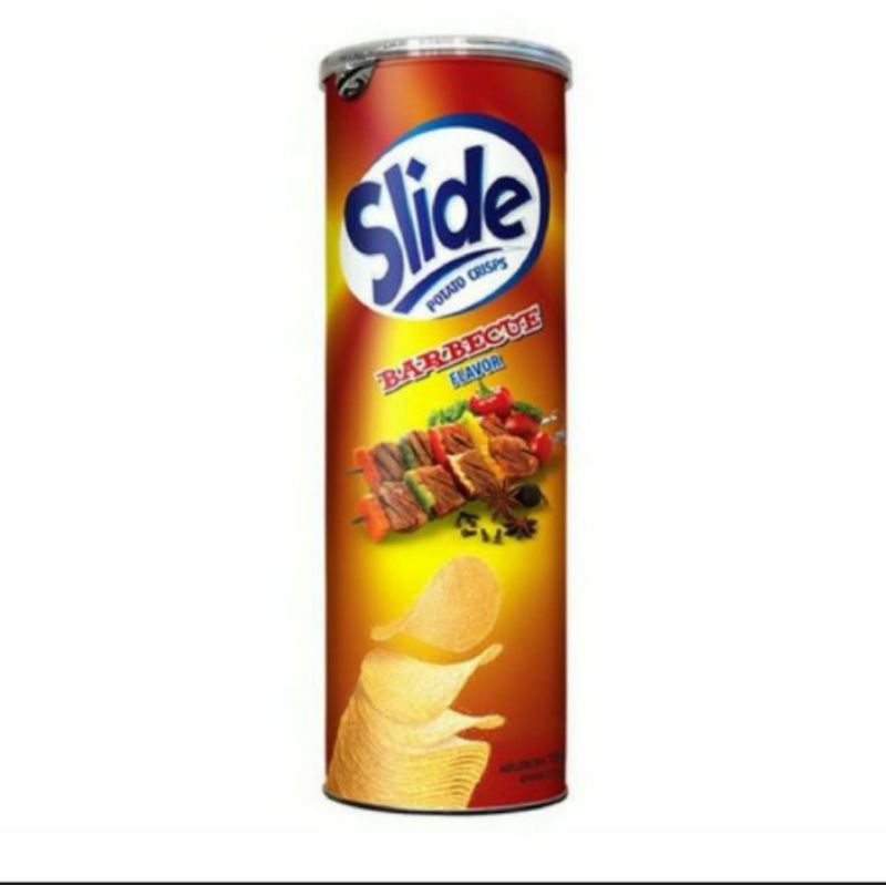 Bánh snack khoai tây Slide lon 100g. có đủ 5 vị.