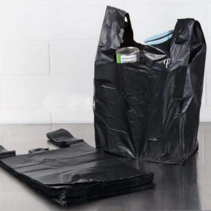 [RẺ VÔ ĐỊCH] [1kg] Túi nilong đen hai quai Pe bóng dẻo , Đen nhám , túi bọc xốp , đóng hàng , đựng rác