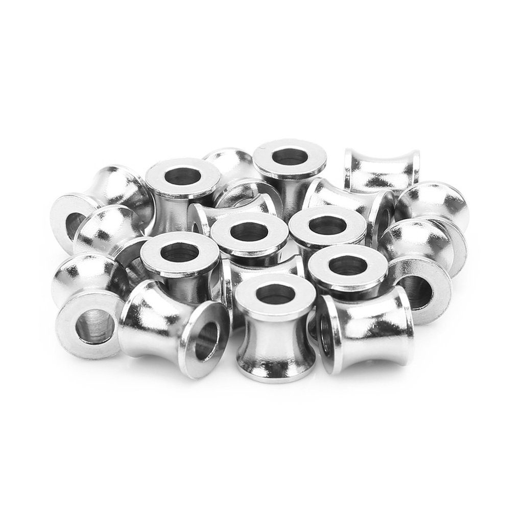 Bộ 10 Hạt Xỏ Lỗ Bằng Thép Không Gỉ Đường Kính Trong 3.8mm Dùng Làm Trang Sức diy