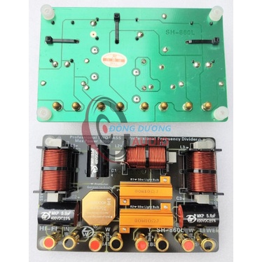02 MẠCH PHÂN TẦN FULL ĐÔI SH-860L - 2 BASS + 1 TRÉP - BẢO VỆ TRÉP 750 - PHÂN TẦN CHỐNG CHÁY TREBLE