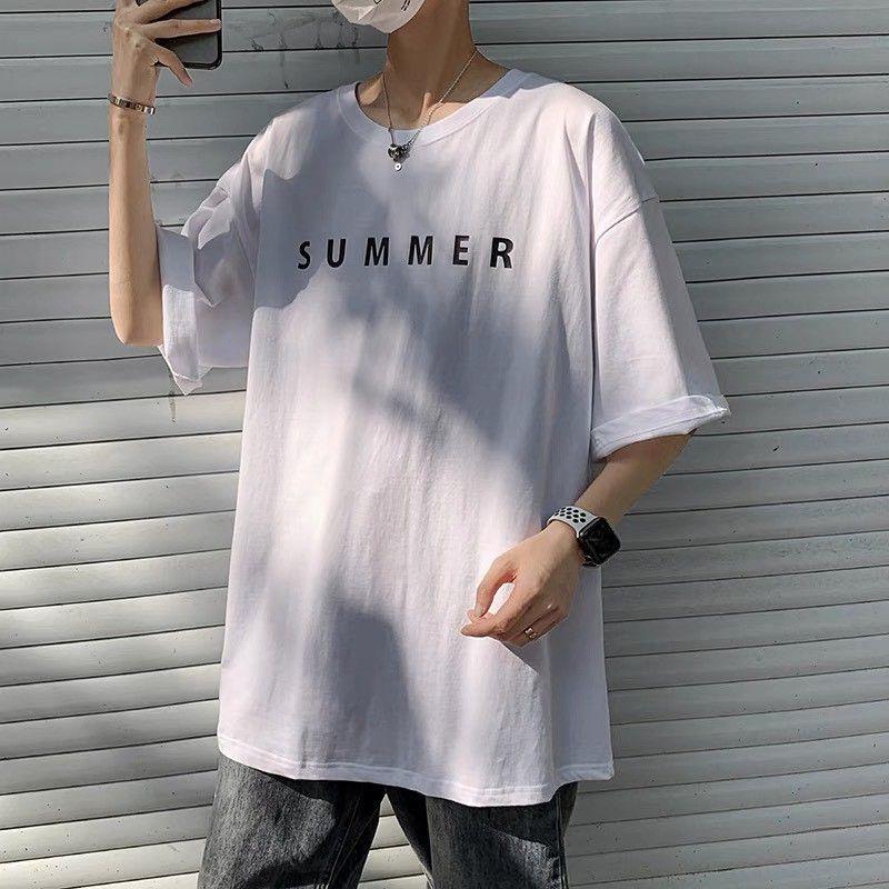 Áo Thun Tay Lỡ Unisex Họa Tiết SUMMER | BigBuy360 - bigbuy360.vn