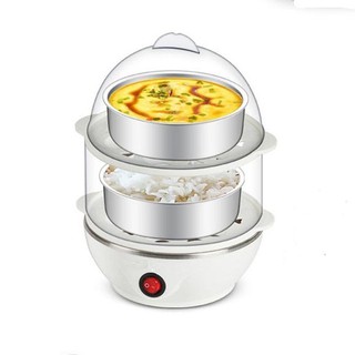 MÁY LUỘC TRỨNG VÀ HẤP THỰC PHẨM EGG POACHER ( 2 TẦNG )