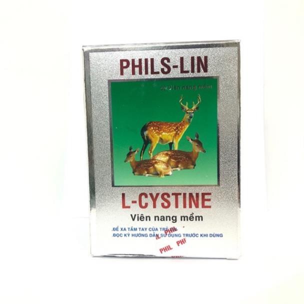 Hộp 60 viên L-Cystine Phil Interma Viên Uống Làm Đẹp Da, Tóc, mụn