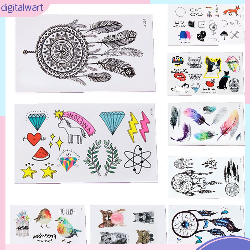 Hình xăm dán họa tiết dream catcher 3D chống thấm nước