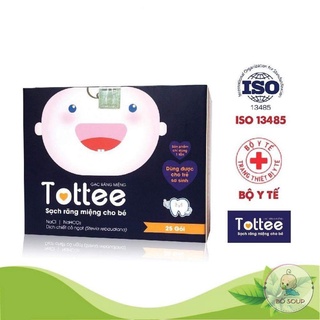 (Date T1/2025) Gạc rơ lưỡi Tottee hộp 30 gói