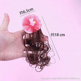 Kẹp tóc giả xoăn cho bé