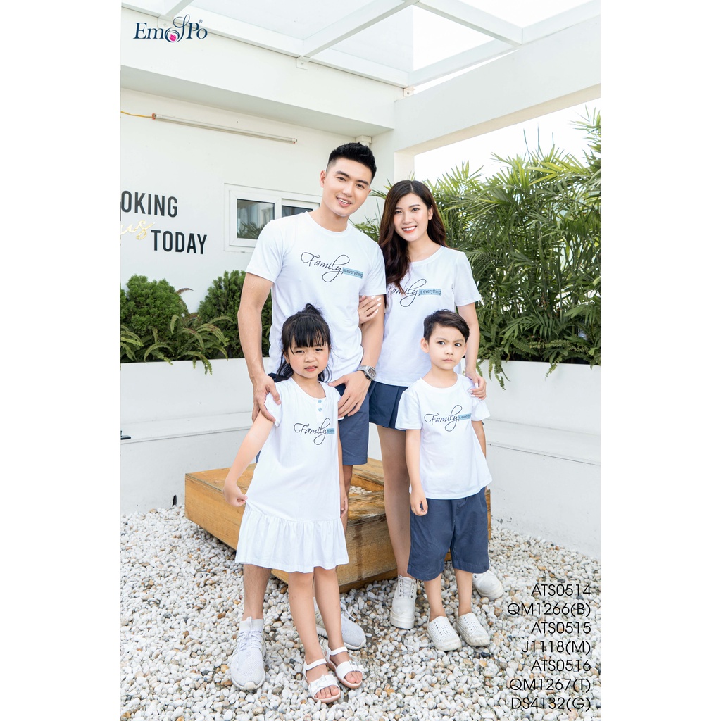 [Mã LTP50 giảm 50000 đơn 150000] Đầm bé gái Emspo đuôi cá, in chữ Family is every thing DS4132