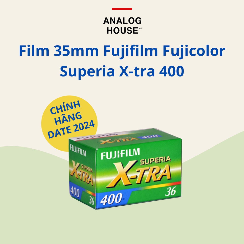 Fujifilm Superia X-tra 400 (36 kiểu) Date 2024 - Film chụp ảnh Fuji 400 | Hàng chính hãng