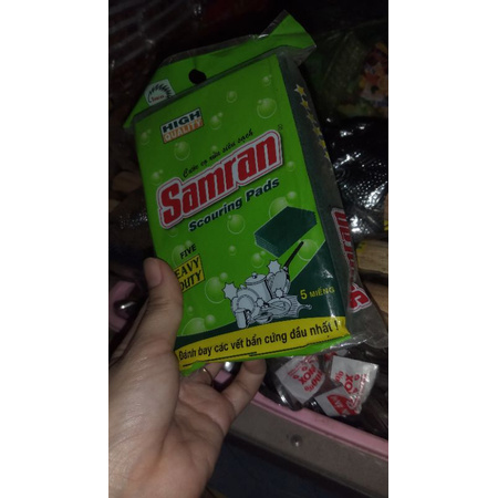 cước nhám xanh bịt 5 miếng bán theo bịt