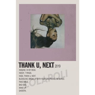 Tấm áp phích in hình Album Thank U Next Ariana Grande