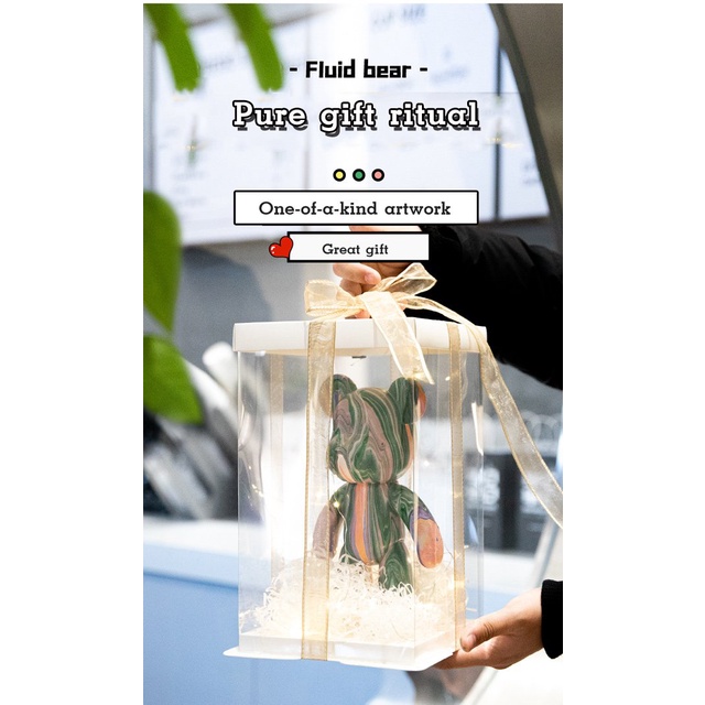 Mới Đồ Chơi Hình Gấu Bạo Lực Bằng Chất Lỏng Thủ Công Cho Bé