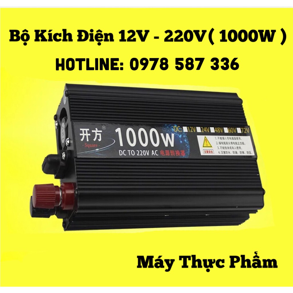 [Mã 254ELSALE giảm 7% đơn 300K] Bộ Kích Điện 12V - 220V - 1000W