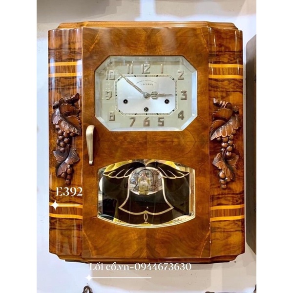 Đồng hồ ODO 24 đời 1954 - 8 gông mặt số nổi thùng kính chuông thiên thần