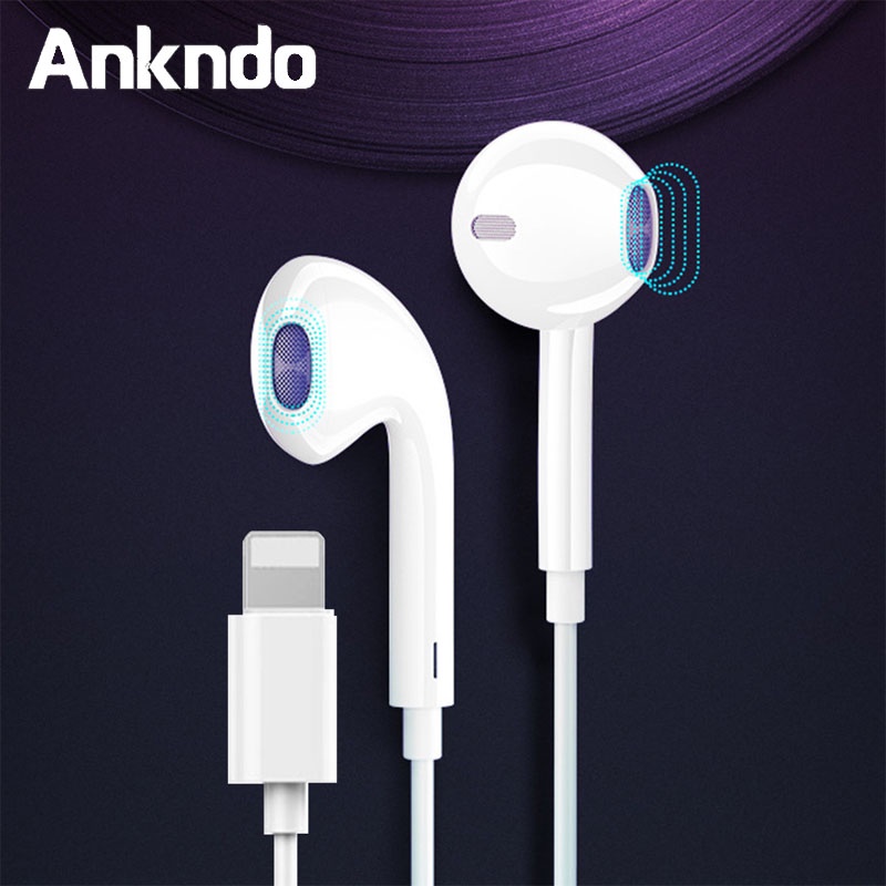 Tai nghe in-ear 3.5mm ANKNDO có mic thích hợp cho i-Phone Samsung