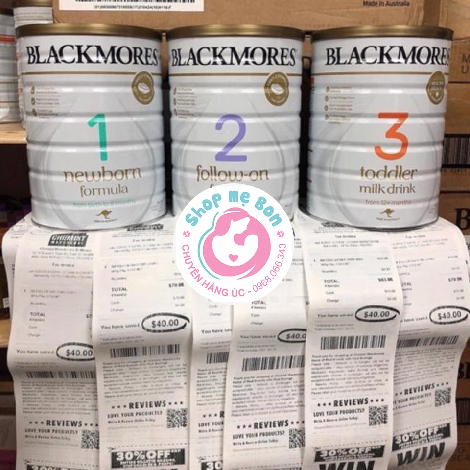 [CHUẨN AIR] Sữa Blackmores số 1,2,3 mẫu mới nhất 900g (Date mới nhất) - Xuất xứ Úc