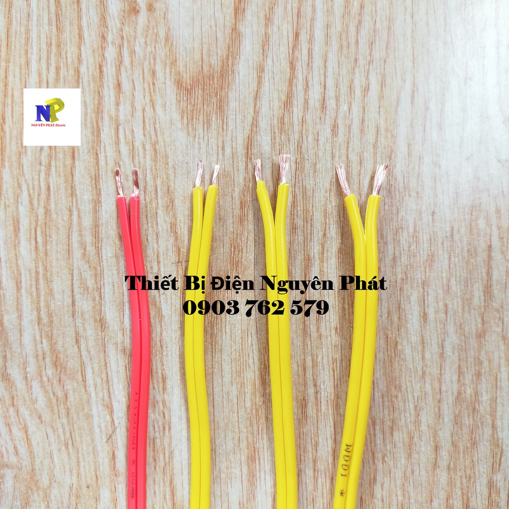 Dây Điện Đôi Mềm 2x0.5mm ,2x0.75mm, 2x1mm, 2X1.5mm- Bán Lẻ Theo Mét