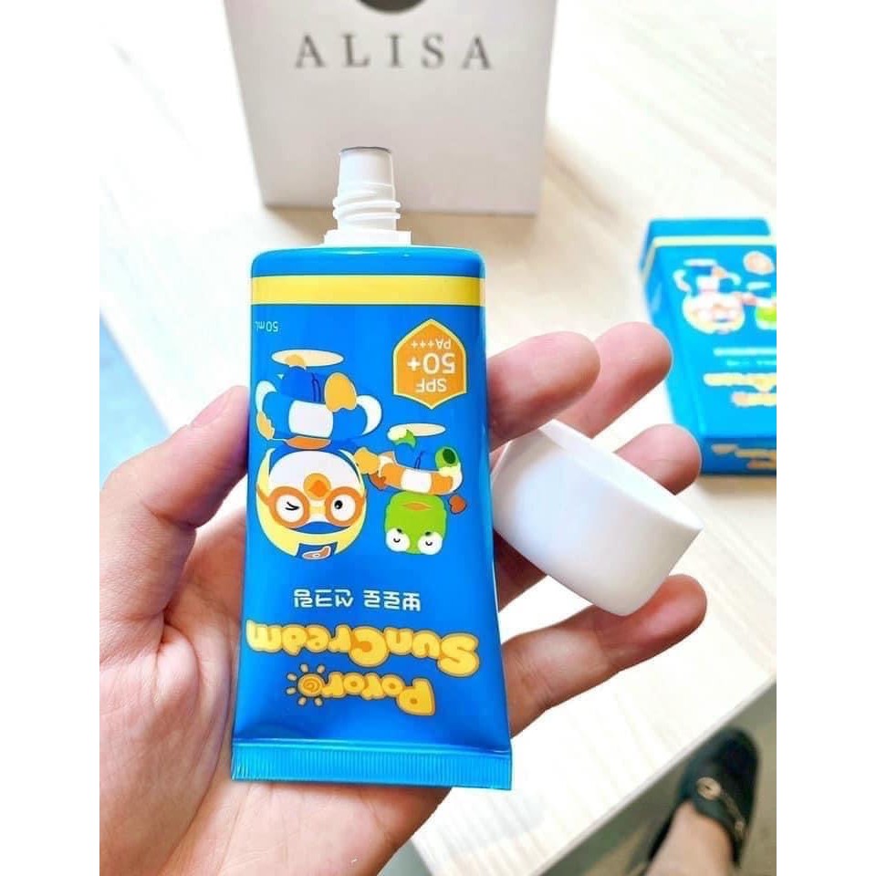 [Hàng trả order, không có dư] Kem chống nắng em bé Pororo Sun Cream 50ml