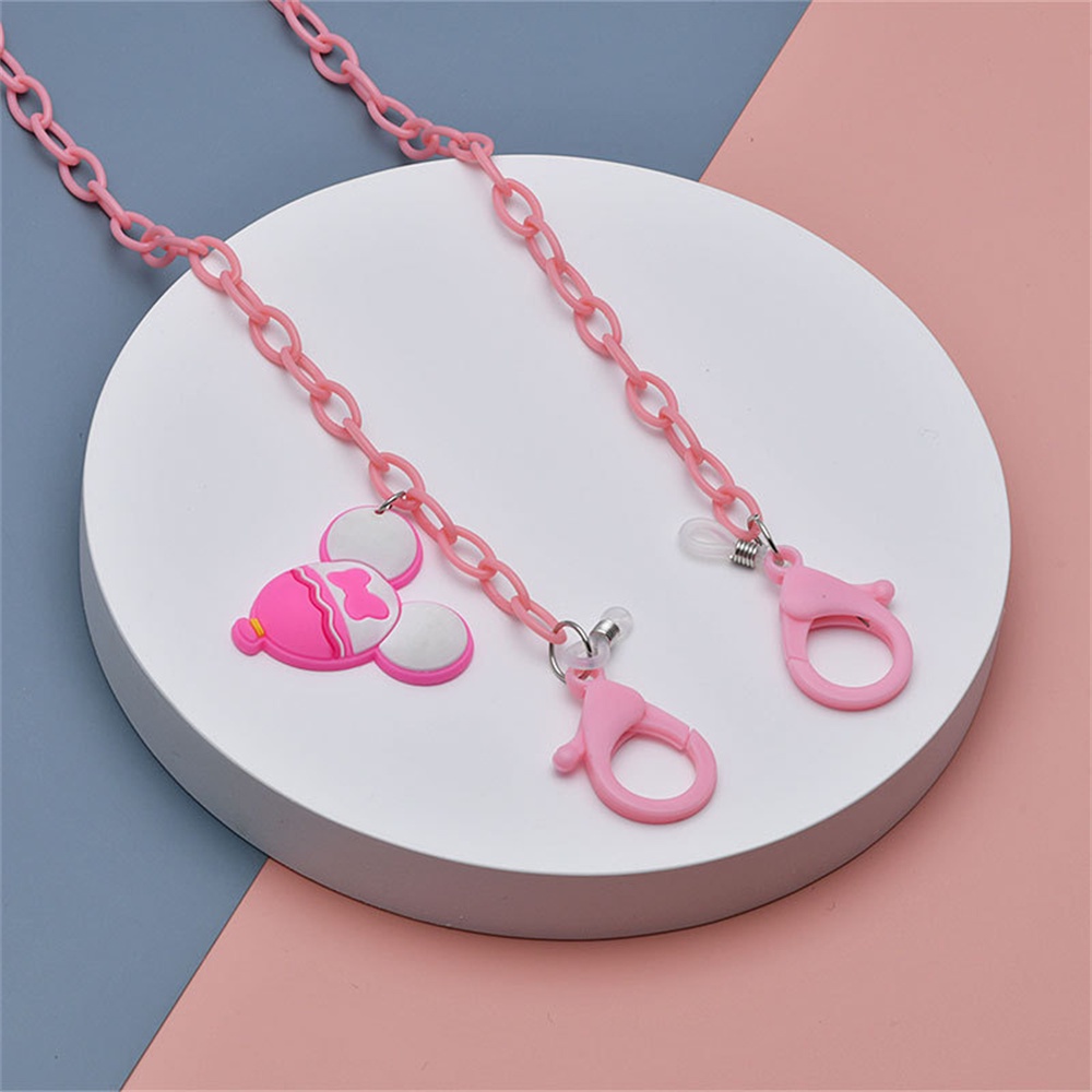 Dây Xích Gắn Mắt Kính Bằng acrylic Chống Thất Lạc Hình Chuột Mickey Dễ Thương Đa Năng Cho Bé