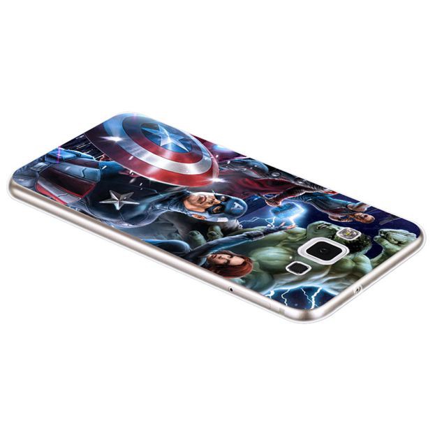 Ốp điện thoại hình avengers cho Samsung A3 A5 A7 A8 Plus 2016 2017 2018 Note 3 4 5 8 E5