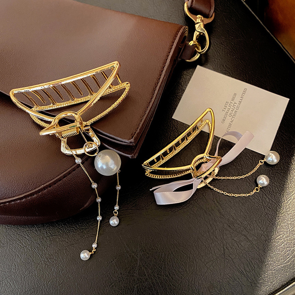 Kẹp tóc đính ngọc trai giả thời trang 2021 cho nữ