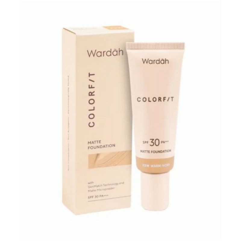 (hàng Mới Về) Kem Nền Lì Chống Nắng Spf 30 Pa + + + Wardah Colorfit