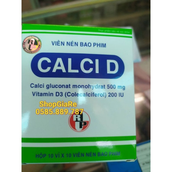 Calci D Robinson bổ sung canxi Chống Còi Xương, Loãng Xương, kém phát triển,ngăn ngừa thoát hóa cho Xương chắc khỏe