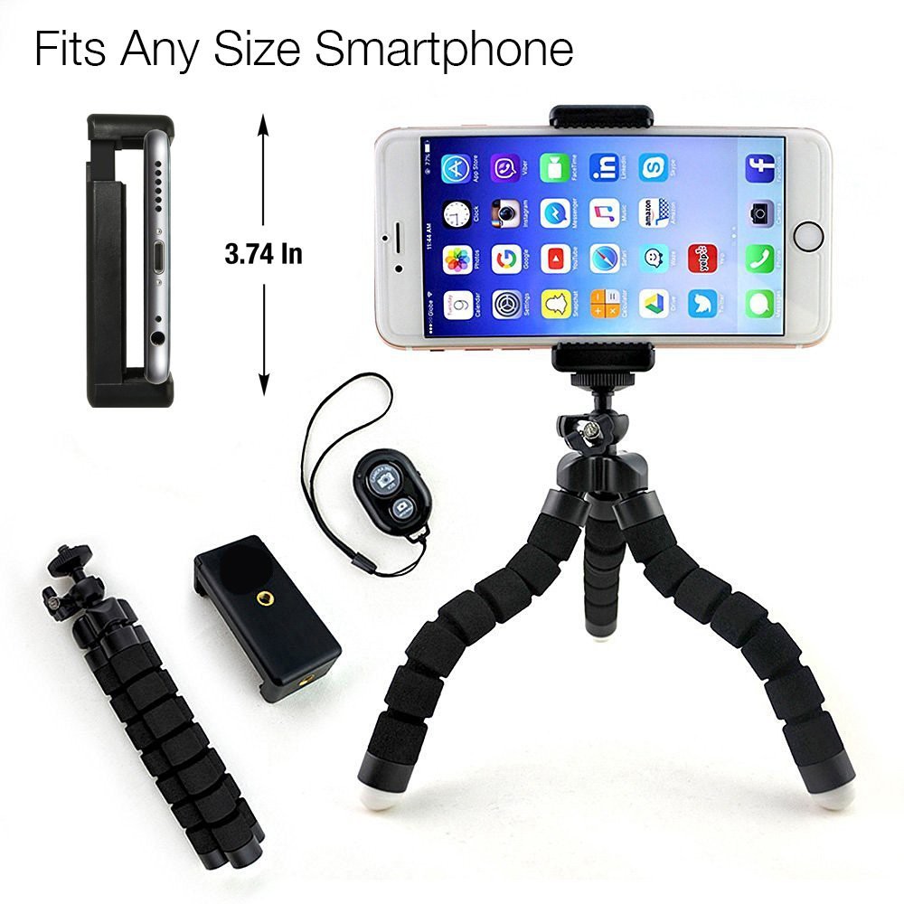 Bộ ống lens điện thoại, ipad 2-in-1, Fish-eye, Macro kèm remote, gậy Selfie, chân tripod,...