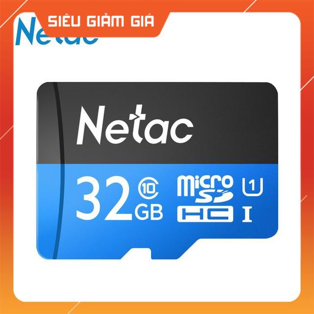 Thẻ Nhớ SD Micro NETAC 32GB Class 10 - Bảo Hành 5 Năm