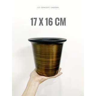 Chậu gốm sơn mờ IKEA xuất khẩu (kèm dĩa lót)